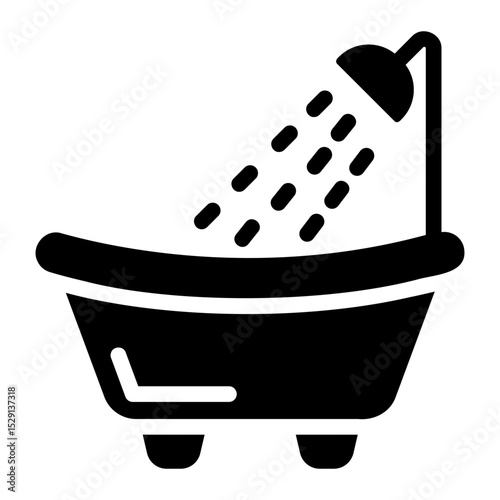 bathtub Solid icon