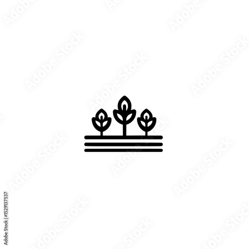 Planting trees icon