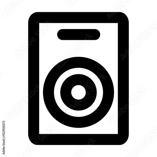 Vector sound icon in line and minimalist style. Designed for user interfaces, music applications. This SVG icon is fully scalable. A perfect addition to modern digital audio environments.