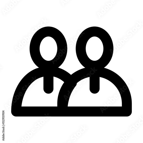 Clean and modern line vector icon of a employee, representing business themes. Perfect for mobile apps, infographics, UI/UX designs. This scalable SVG is ideal for digital or print projects.