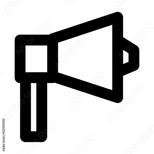 Clean and modern line vector icon of a announcement, representing business themes. Perfect for mobile apps, infographics, UI/UX designs. This scalable SVG is ideal for digital or print projects.