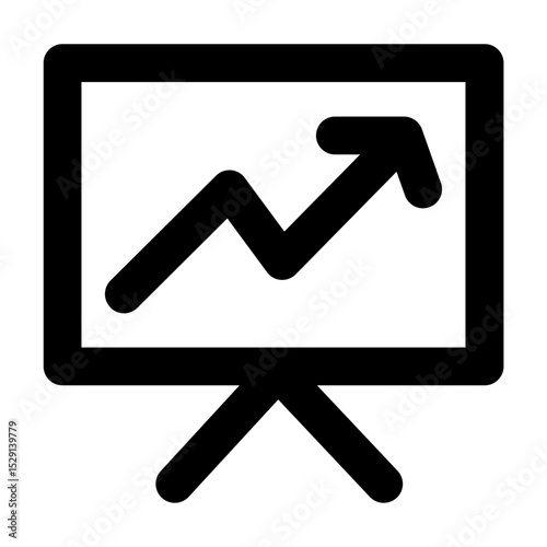 Clean and modern line vector icon of a planning, representing business themes. Perfect for mobile apps, infographics, UI/UX designs. This scalable SVG is ideal for digital or print projects.