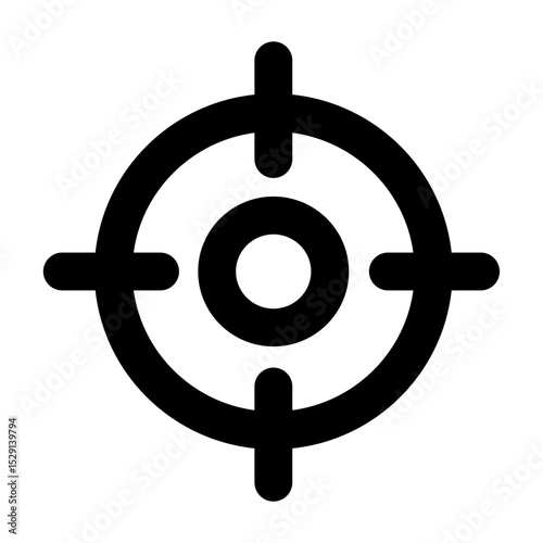 Clean and modern line vector icon of a target, representing business themes. Perfect for mobile apps, infographics, UI/UX designs. This scalable SVG is ideal for digital or print projects.