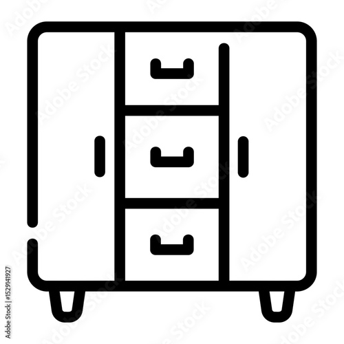 cabinets Line Icon