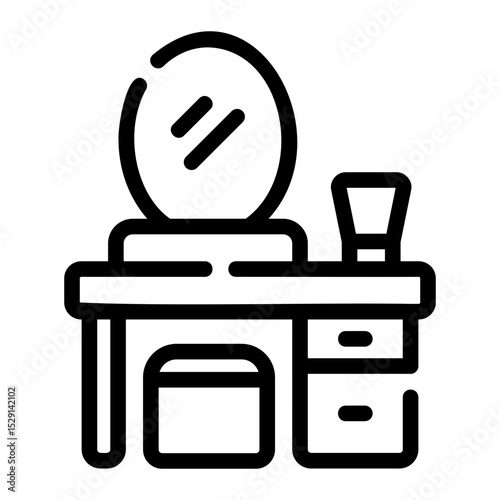 vanity table Line Icon