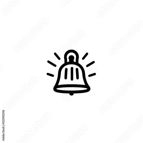 vector illustration of a bell