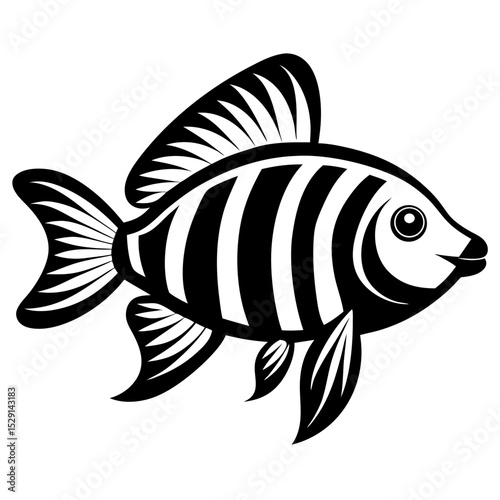 vector illustration of a fish