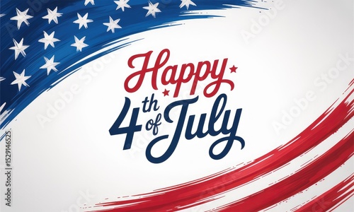 Patriotic fourth of july background american flag design