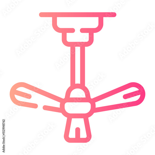 ceiling fan Line Gradient Icon