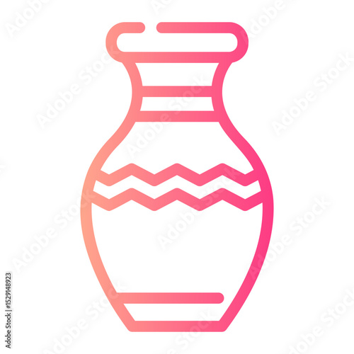 vase Line Gradient Icon