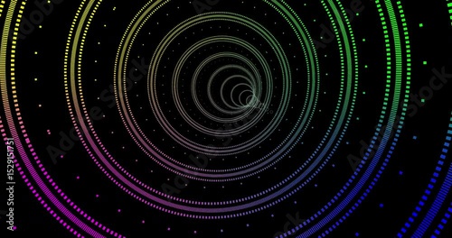 Colorful Seamless Visual Loop Animation | Abstract Motion Design Background | Infinite Looping Graphics for Video Editing & VJing 4K.