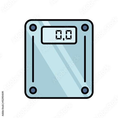 bathroom scales icon vector design template simple and clean