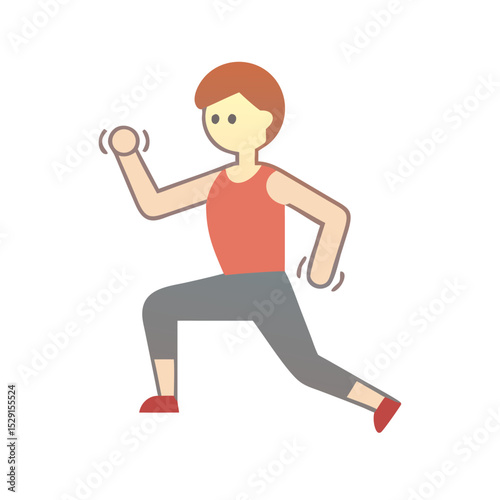 Healthy Lifestyle Vector Icon Set Fitness, nutrition, exercise, wellness, sleep, yoga, meditation, heart rate, gym, hiking, cycling, sports, health monitoring icons