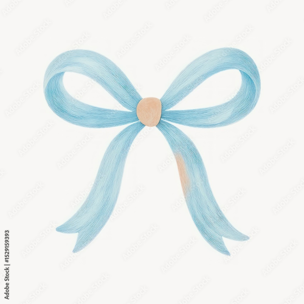 Elegant blue decorative bow Elegant blue decorative bow