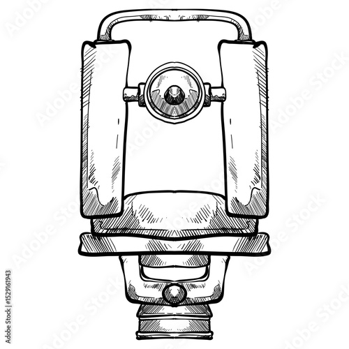 theodolite handdrawn illustration⁠
