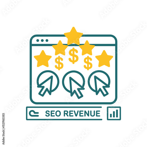 Seo revenue growth high star ratings and increased website traffic