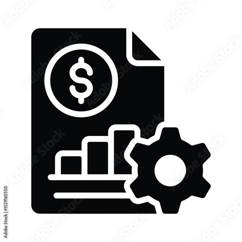 A solid style icon of financial maintenance work