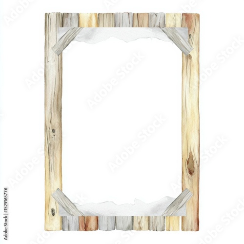 Wooden frame design with a rustic appearance suitable for various artistic displays and decorations