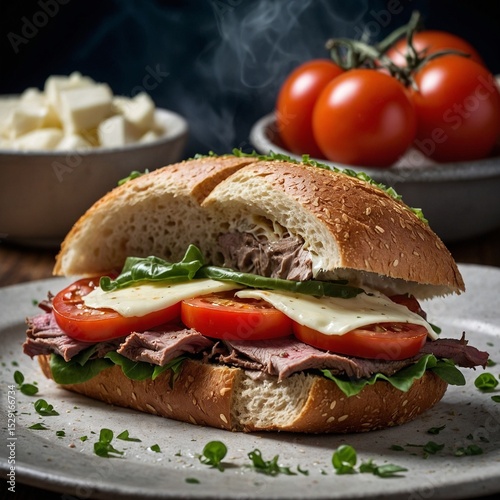 sandwich with ham