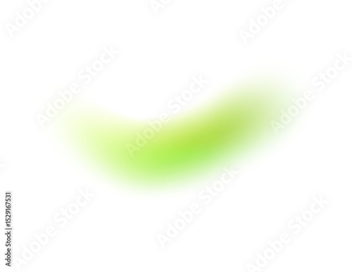 Teal green yellow gradient shape isolated PNG. Transparent trendy overlay on soft blurry background with smooth glowing flow for modern poster, header or design element.
