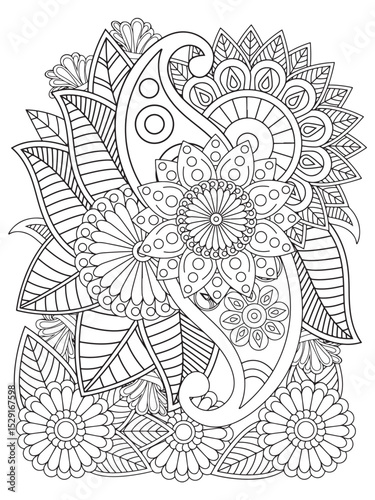  Zentangle Coloring Pages -for Adult