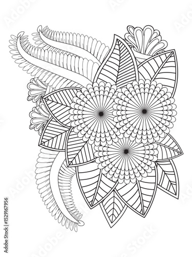  Zentangle Coloring Pages -for Adult