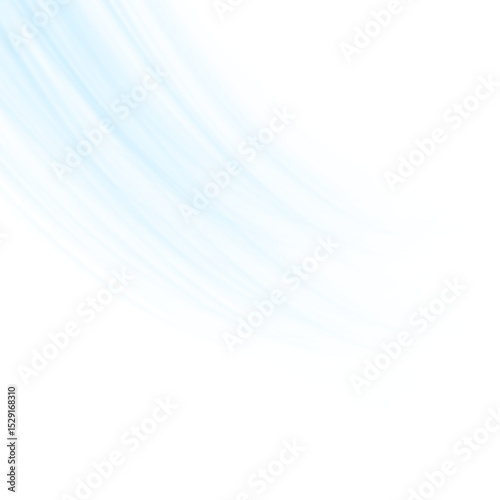 Air flow Isolated PNG and vector isolated. Effect of winter air and wind stream waves effect in blue color.