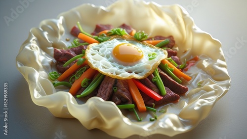 Vegetable and meat dumplings