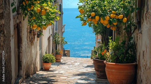 street in the village