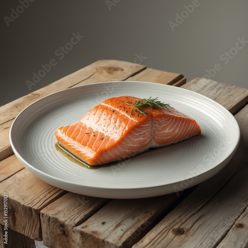 salmon on a plate