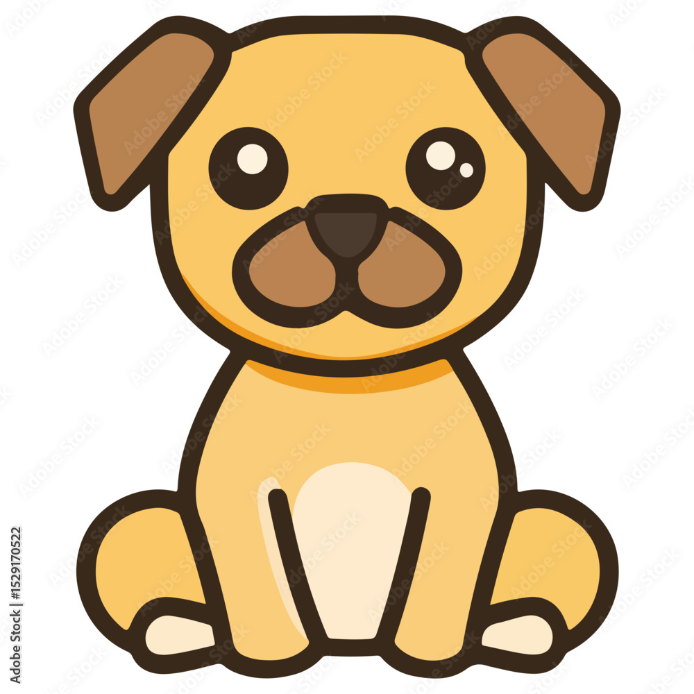 Obraz premium dog, animal, vector, transparent background, creature, pet, puppy, cute, isolated, canine, doggy, adorable, small, breed, mammal, icon, nature