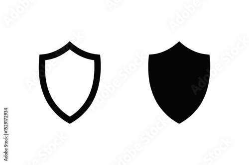 Shield icon security protection safety and defense