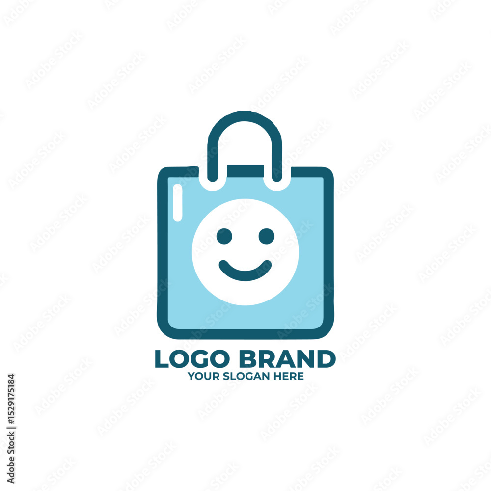 Minimalist Pastel Shopping Logo Minimalist Pastel Shopping Logo