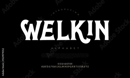 Strong serif font with sharp contrast and bold forms, ideal for headlines, logos, and bold typographic designs