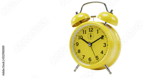 Isolated Yellow Clock