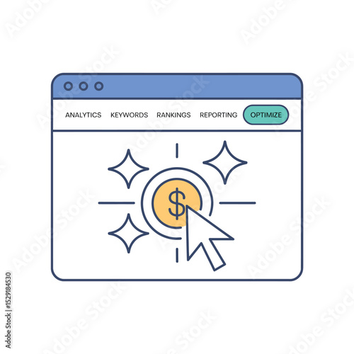 Website optimization for increased revenue illustration