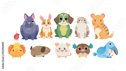 Adorable Pet Animal Icon Collection Dogs, Cats, and More!