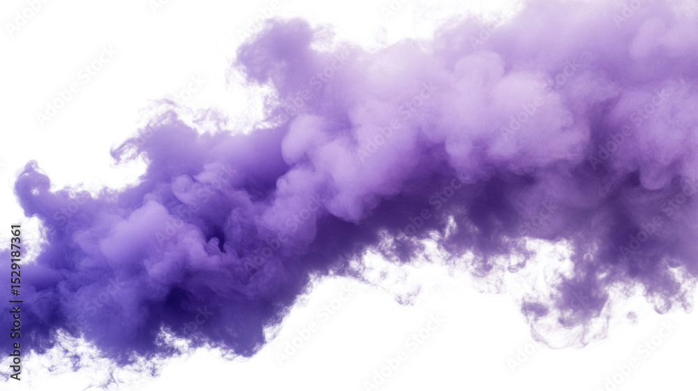 Fototapeta premium purple smoke on white background