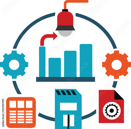 Factory Automation Life Cycle Diagram  
