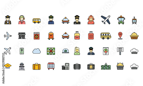 Airport Information icons pack
