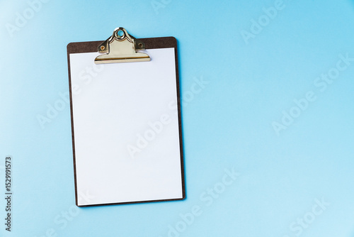 Copy space clipboard on blue background