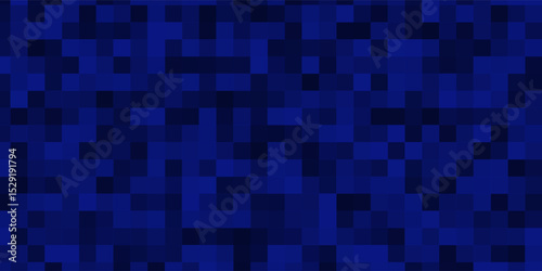 This image showcases a dark blue digital grid pattern on a black background, featuring glowing red lines and dots. The design creates a futuristic and high-tech atmosphere, perfect for digital art