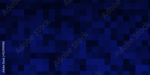 This image showcases a dark blue digital grid pattern on a black background, featuring glowing red lines and dots. The design creates a futuristic and high-tech atmosphere, perfect for digital art