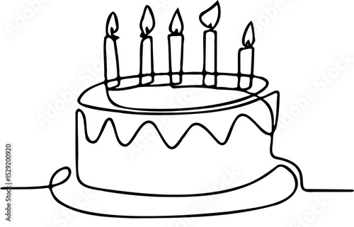 cute birthday cake silhouette images for kids and adults party