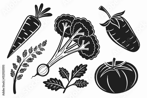 set of vegetables