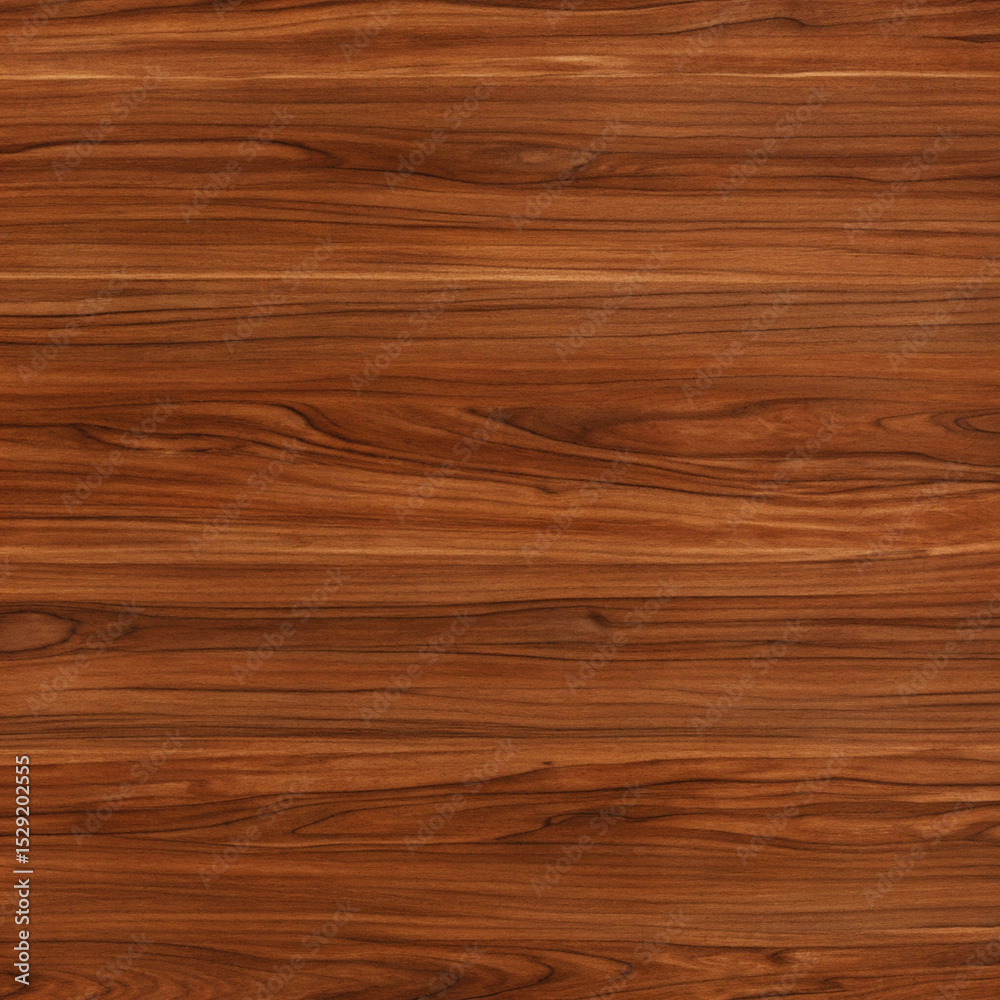 Fototapeta premium Polished Wooden Surface with Rich Grain Pattern and Warm Brown Tones