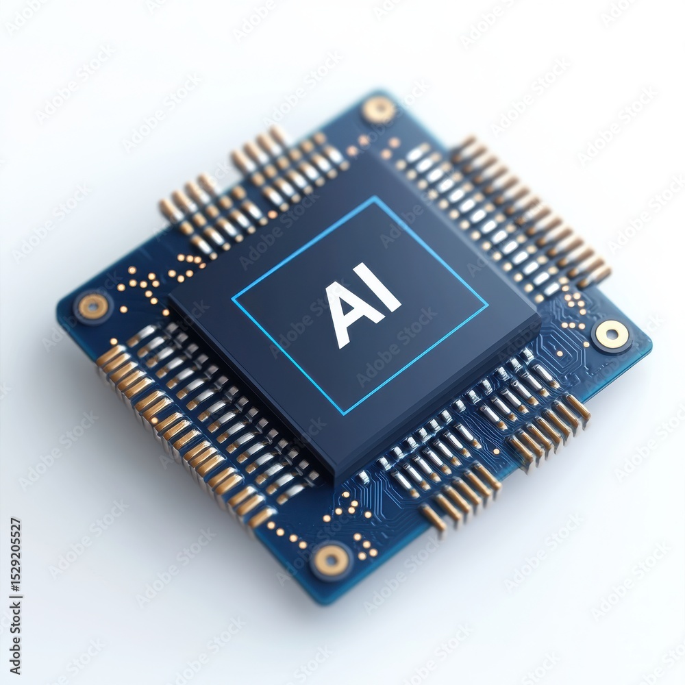 Artificial intelligence microchip technology circuit board Artificial intelligence microchip technology circuit board