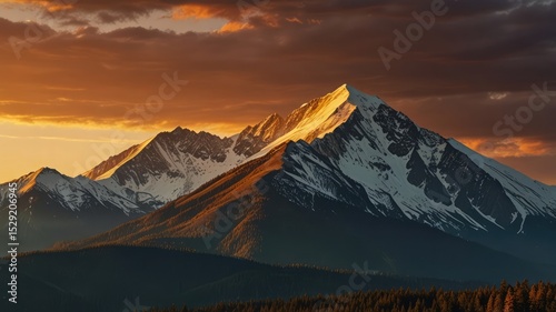 Epic Nature View with Vibrant Sky