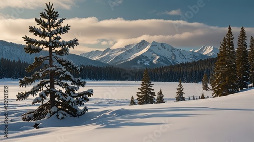 Cold Beauty of Nature in Winter