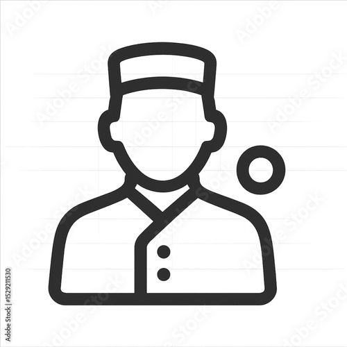 Hotel Concierge icon with transparent background